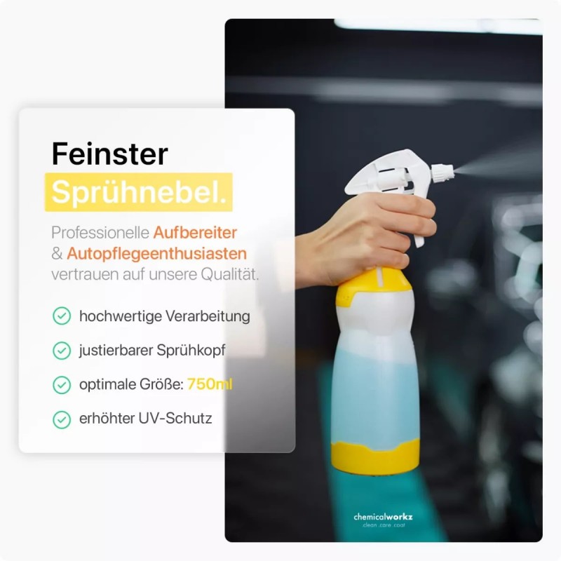CHEMICALWORKZ- FRASCO SPRAY AMARELO COM CANYON TRIGGER 750ML - Image 2