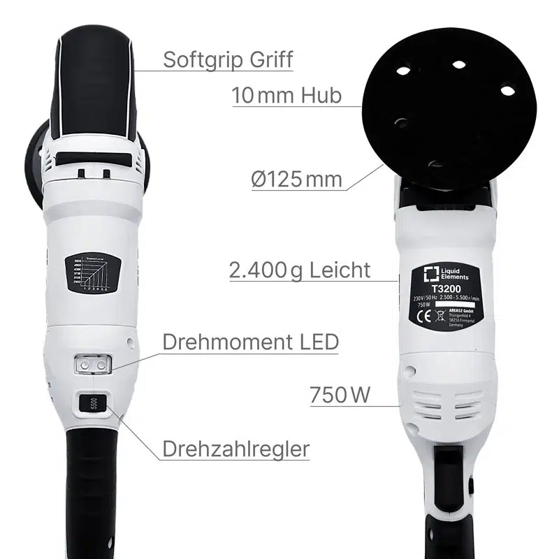 MÁQUINA DE POLIMENTO ORBITAL LIQUID ELEMENTS T3200 - Image 2