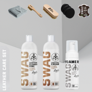 Swag LEATHER CARE SET CONC. 1:20 + accessories (kit para pele com acessórios)